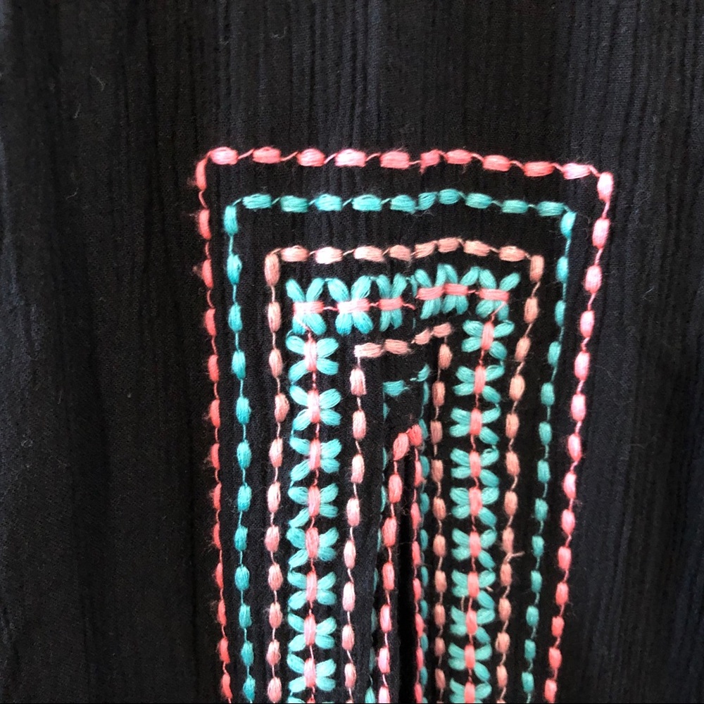 Seafolly Black Boho Tunic Embroidered lined Dress - Picture 6 of 13